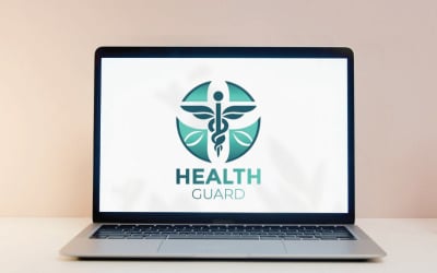 Modern en strak medisch logo-ontwerp voor gezondheids- en welzijnsbedrijven