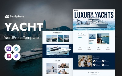 Seasphere – Luxus jachtok bérlése és szolgáltatások WordPress Elementor téma
