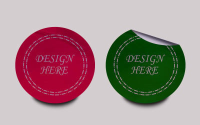 Sticker Mockup Template Design -11