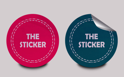 Sticker Mockup Template Design -12