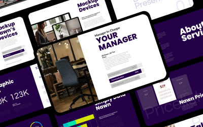 Minimális - üzleti Powerpoint sablon