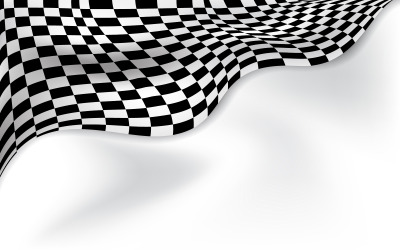 Modèle d&amp;#39;illustration de conception de concept de vitesse de drapeau de course plus rapide v.6