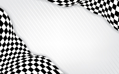 Modèle d&amp;#39;illustration de conception de concept de vitesse de drapeau de course plus rapide v.8