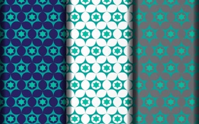 Customize seamless pattern design template.