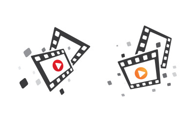 Illustrazione vettoriale del design del cinema cinematografico v.3