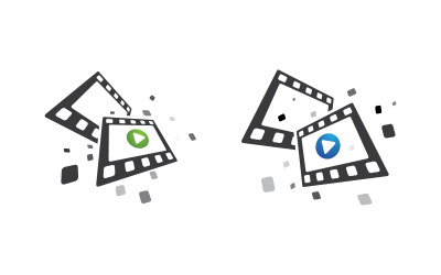 Illustrazione vettoriale del design del cinema cinematografico v.4