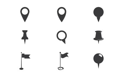 Location point icon vector illustration design template