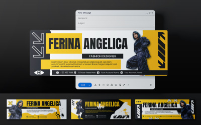 Modello di intestazione e-mail urbana 275