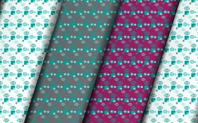 Simple geometric customize vector eps pattern design.