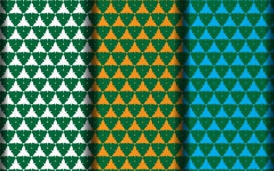 Vector geometric pattern design template.