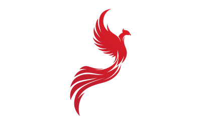Fantasy Bird Phoenix vector icon illustration design template v.25
