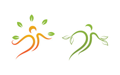 Human Healthy logo sign illustration vector design v.2