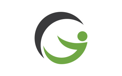 Illustrazione vettoriale del logo Human Healthy v.4