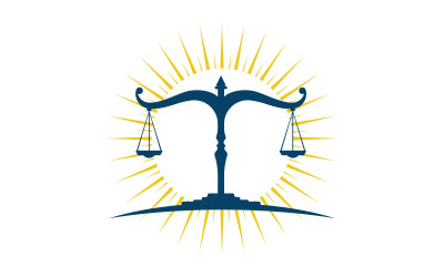 Justice law firm icon Logo Template vector illustration design v.10