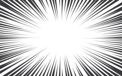 Speed Lines Comic Book Design Element Vector Illustration v.16