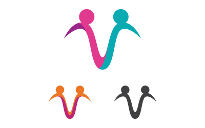 Adoption Community Vector icon design illustration Template v.2