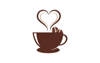 Café chá xícara café Logo Template vector ícone design v.14
