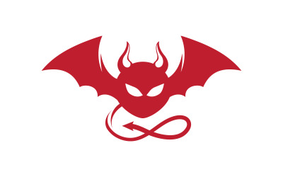 Chifre faminto do diabo Ícone vetorial design ilustração v.15
