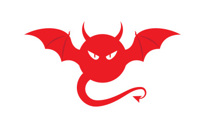 Chifre faminto do diabo Ícone vetorial design ilustração v.1