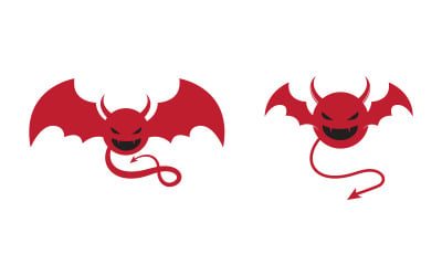 Chifre faminto do diabo Ícone vetorial design ilustração v.3