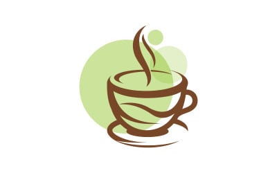 Coffee tea cup caf Logo Template vector icon design v.10