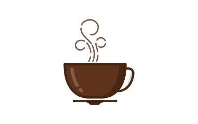 Coffee tea cup caf Logo Template vector icon design v.4