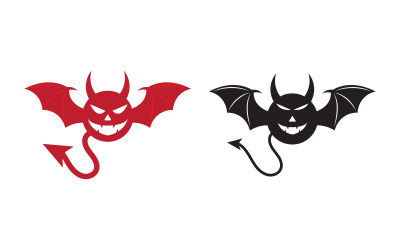 Devil hungry horn Vector icon design illustration v.2