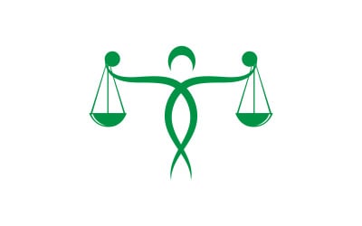 Justice law firm icon Logo Template vector illustration design v.7