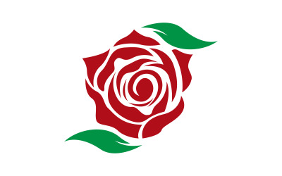 Modelo de logotipo de flor rosa vetor ícone ilustração v.4