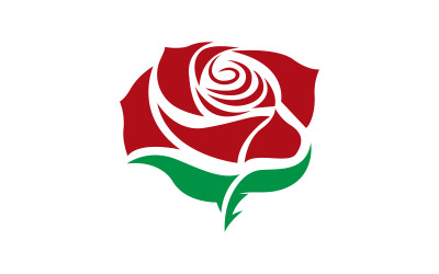 Rose flower Logo Template vector icon illustration v.7