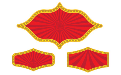 Шаблон дизайна векторной иллюстрации элемента циркового мероприятия v.9