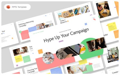 Hype Up Your Campaign PowerPoint Presentation Szablon Prezentacji