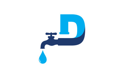 Logo hydrauliki wodnej Ikona wektorowa projekt ilustracji Szablon v.14