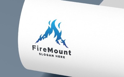 Логотип природы Fire Mountain