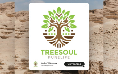 Naturens Legacy Tree Logotypmall