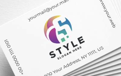 Professionelles Logo im Stil des Buchstaben S
