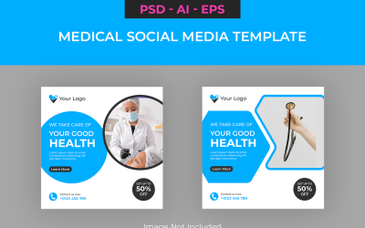 Social-Media-Vorlage für Medizin und Gesundheitswesen 3