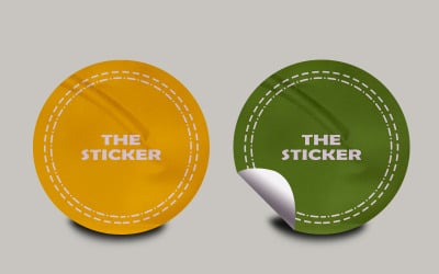 Sticker Mockup Template Design -26