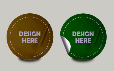 Sticker Mockup Template Design -27