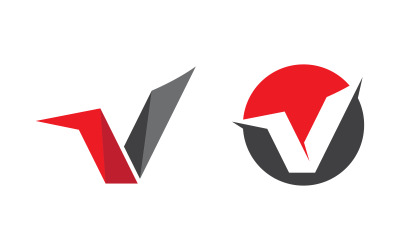 V-Buchstabenkonzept Logo-Vorlage Vektorsymbol-Illustration v.2