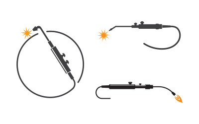 Welding Tool Vector icon logo design illustration v.3