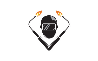 Welding Tool Vector icon logo design illustration v.5