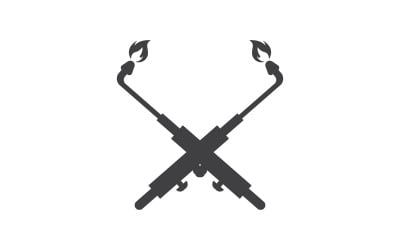 Welding Tool Vector icon logo design illustration v.6