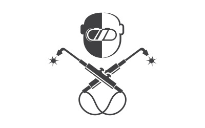 Welding Tool Vector icon logo design illustration v.8