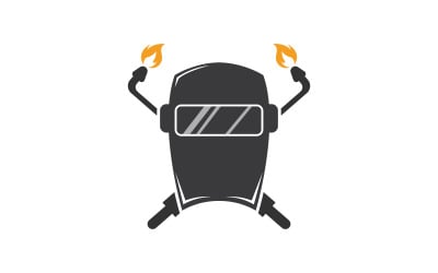 Welding Tool Vector icon logo design illustration v.9