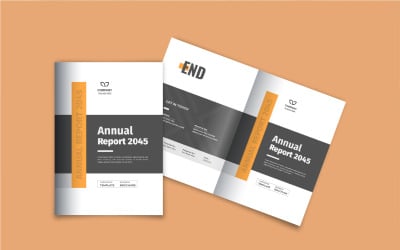 Annual report brochure design, financial report or business report brochure design layout