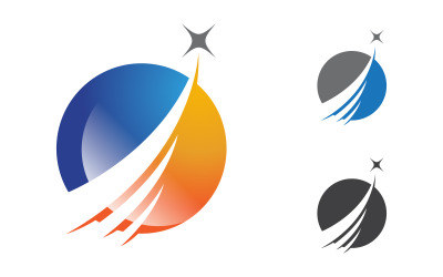 Daha hızlı konsept Logo Şablonu vektör simge illüstrasyon tasarımı v.7