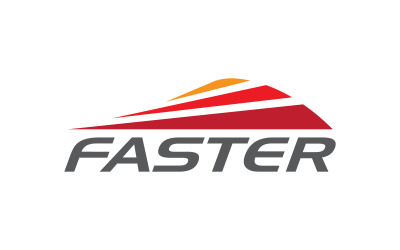 Daha hızlı konsept Logo Şablonu vektör simge illüstrasyon tasarımı v.9
