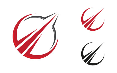 Faster concept Logo Template vector icon illustration design v.17