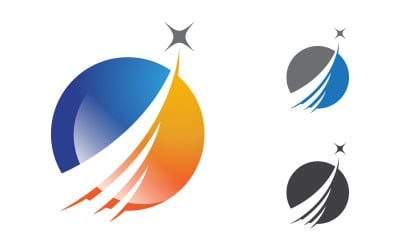 Faster concept Logo Template vector icon illustration design v.7